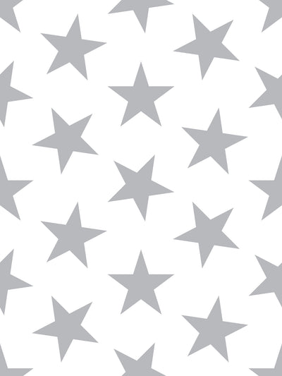 product image of Lucky Star Wallpaper in Silver Metallic by Marley + Malek Kids 570