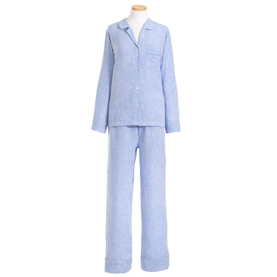 product image of lush linen french blue pajama by pine cone hill pc3817 xs 1 567