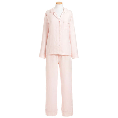 product image for lush linen slipper pink pajama by pine cone hill pc3812 xs 1 7