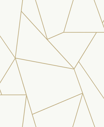 product image for Nazca Wallpaper in White/Gold from the Modern Metals Second Edition 86