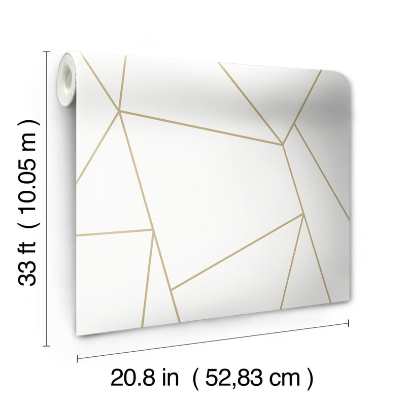 media image for Nazca Wallpaper in White/Gold from the Modern Metals Second Edition 226