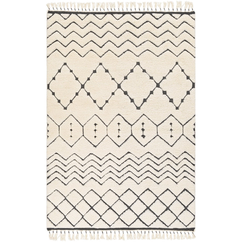 media image for Meknes MEK-1002 Hand Knotted Rug in Cream & Charcoal by Surya 229