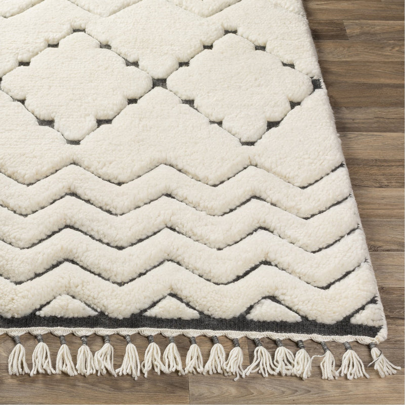 media image for Meknes MEK-1002 Hand Knotted Rug in Cream & Charcoal by Surya 244