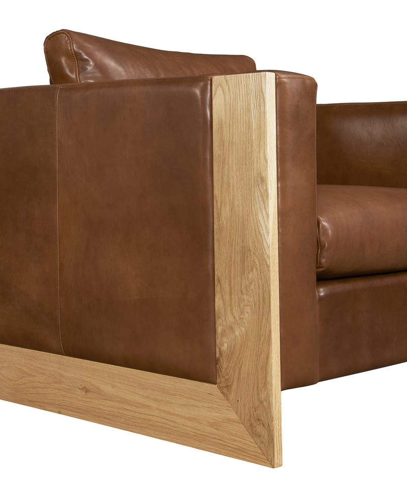 media image for Mendenhall Leather Chair in Cognac 290