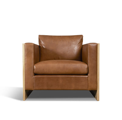product image for Mendenhall Leather Chair in Cognac 29