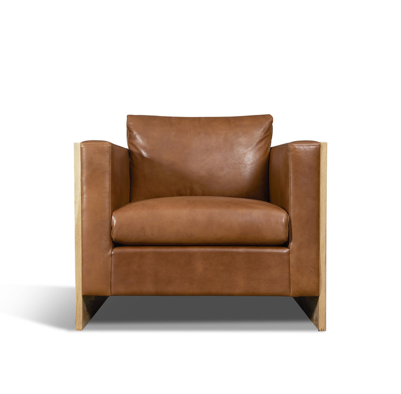 media image for Mendenhall Leather Chair in Cognac 28