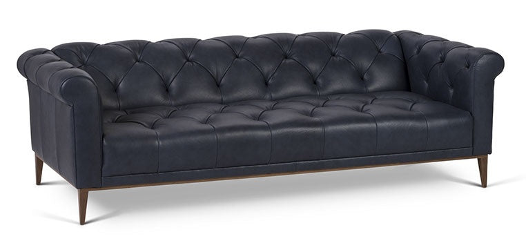 media image for Merritt Leather Sofa in Denim 232