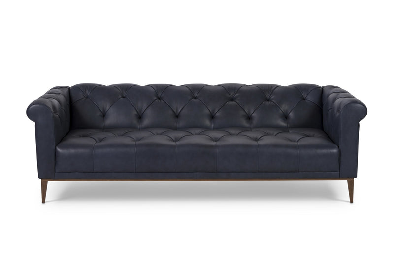 media image for Merritt Leather Sofa in Denim 299