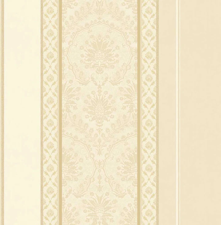 media image for Cushing Cream/Gold Wallpaper from the Providence Collection by Mayflower 288