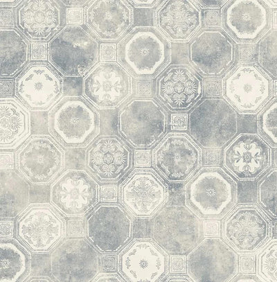product image of Benefit White/Blue Wallpaper from the Providence Collection by Mayflower 520