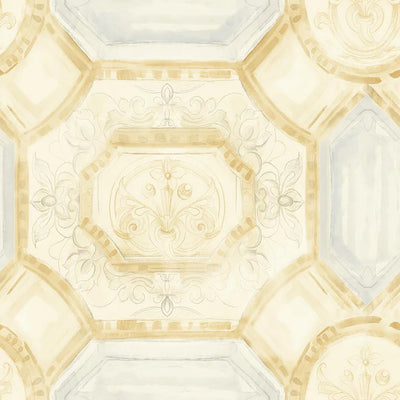 product image of Julius Gold/Silver Wallpaper from the Romance Collection by Mayflower 566
