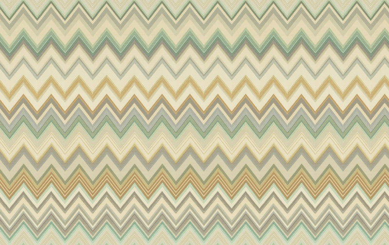 media image for Happy Zig Zag Green Wallpaper from the Missoni 4 Collection by York Wallcoverings 245