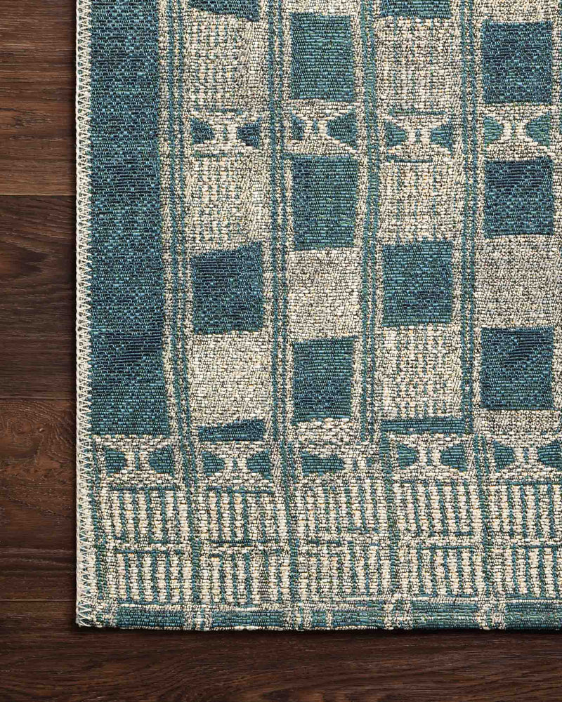 media image for Mika Rug in Blue & Ivory by Loloi 20