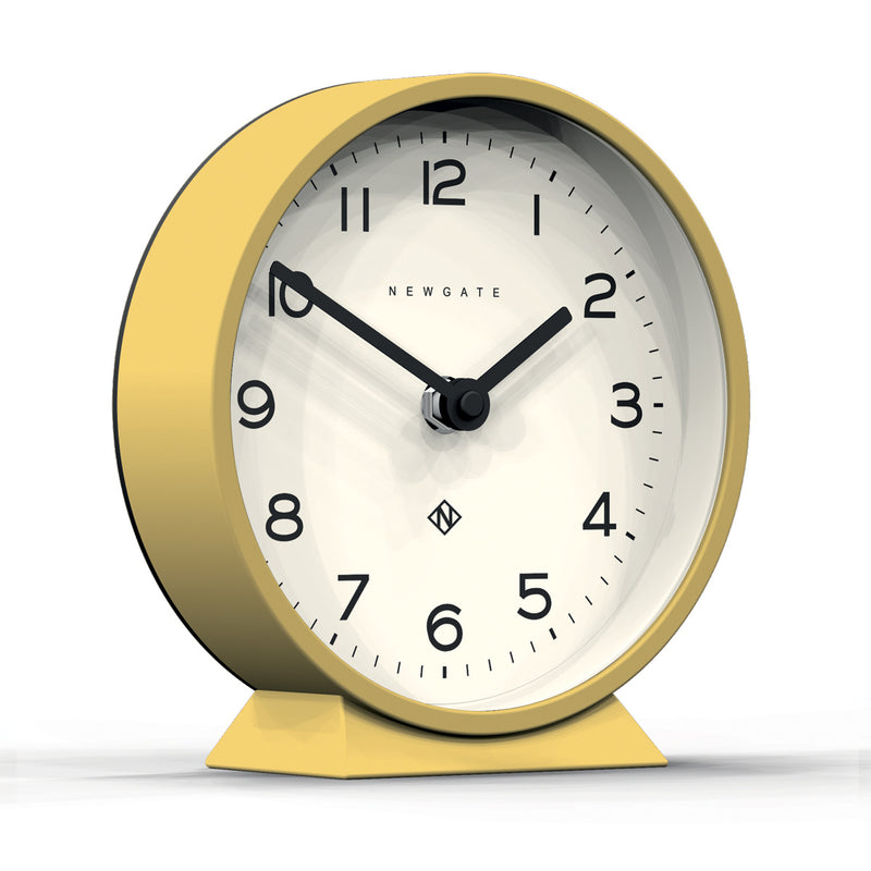 media image for m mantel clock in yellow design by newgate 2 22