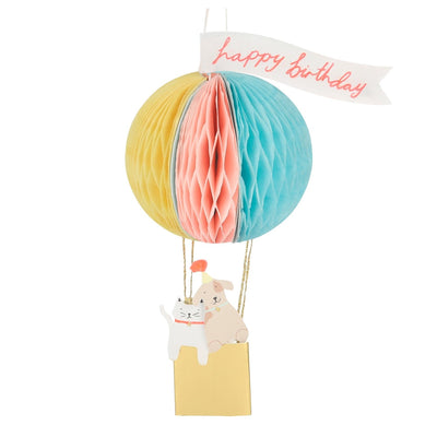 product image of air balloon honeycomb birthday card by meri meri mm 202267 1 518