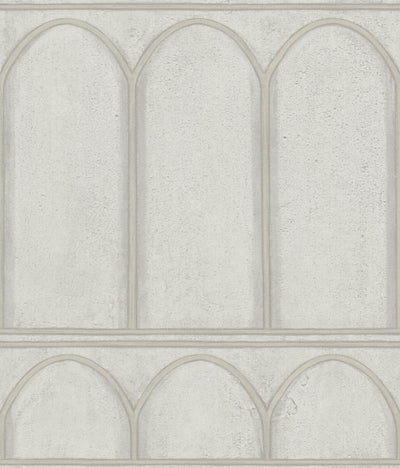 product image of Arches Wallpaper in Gray/Pearl from the Mediterranean Collection by York Wallcoverings 541
