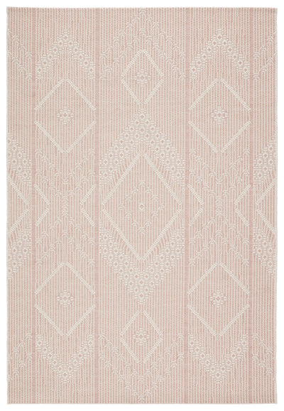 product image of Shiloh Indoor/ Outdoor Tribal Light Pink/ Cream Rug by Jaipur Living 510