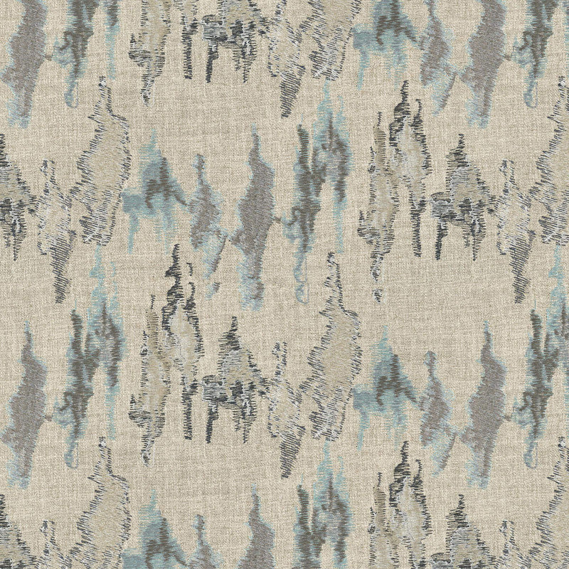 Shop Sample Mombasa Fabric in Blue/Grey Burke Decor