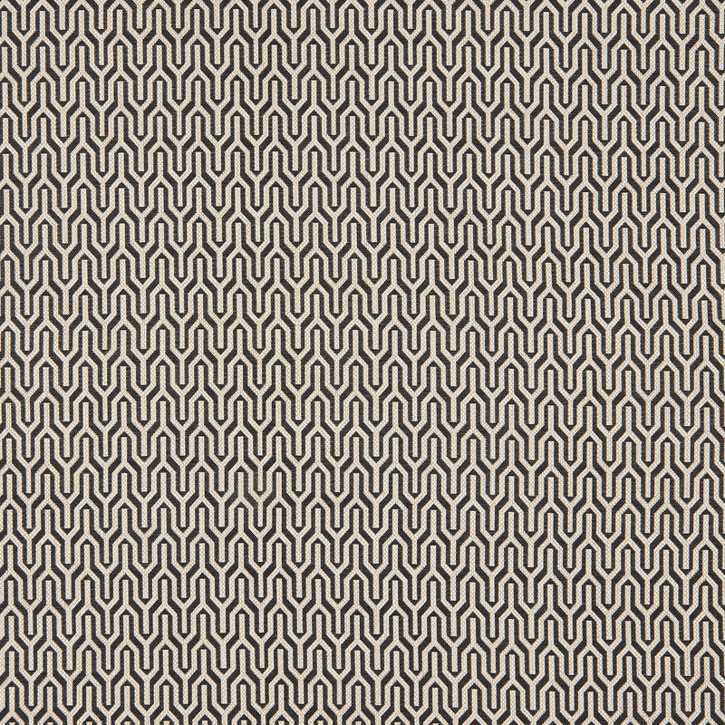 Shop Sample Moncton Fabric in Black/Cream Burke Decor