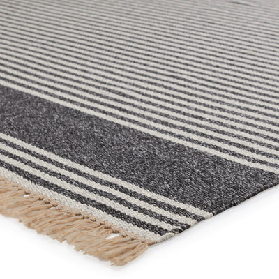 product image for Strand Indoor/Outdoor Striped Dark Grey & Beige Rug by Jaipur Living 99