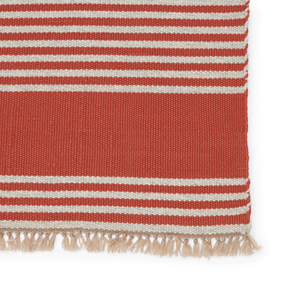 product image for Strand Indoor/Outdoor Striped Rust & Beige Rug by Jaipur Living 94