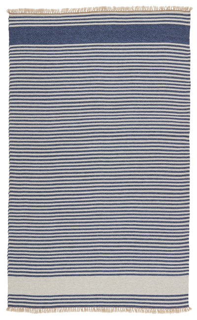product image of Strand Indoor/Outdoor Striped Blue & Beige Rug by Jaipur Living 581