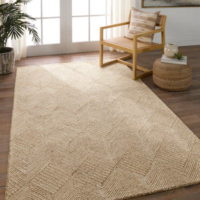 product image for Mercia Castellan Hand Tufted Chevron Tan Ivory Rug By Jaipur Living Rug157376 6 38