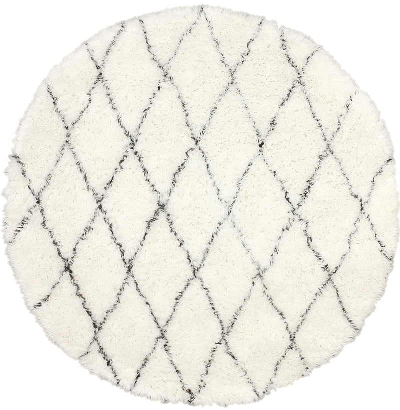 media image for handmade wool rug in ivory design by nuloom 3 296