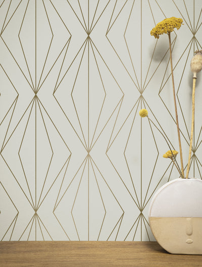product image of Golden Lines Sand/Gold MW-073 Wallpaper by Kek Amsterdam 537