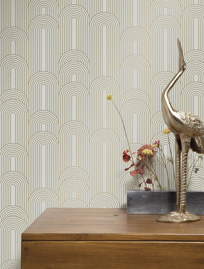 product image of Golden Lines Sand/Gold MW-078 Wallpaper by Kek Amsterdam 576