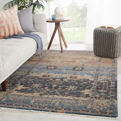 product image for Caruso Oriental Blue & Taupe Rug by Jaipur Living 44