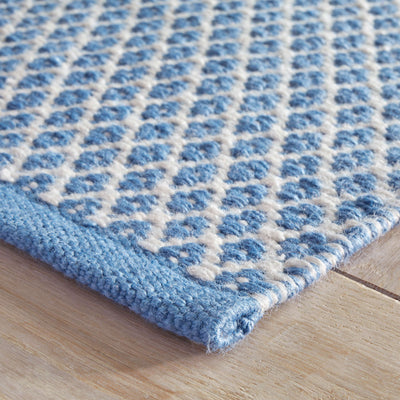 product image for Mainsail French Blue Handwoven Indoor/Outdoor Rug 32