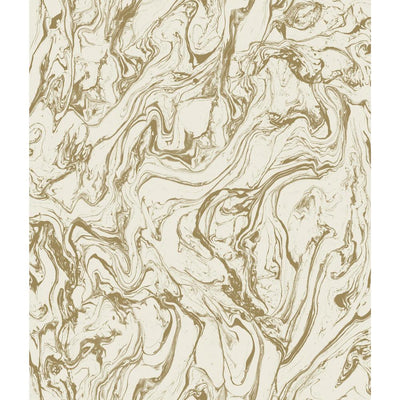 product image of Marble Peel & Stick Wallpaper in Gold by RoomMates for York Wallcoverings 575