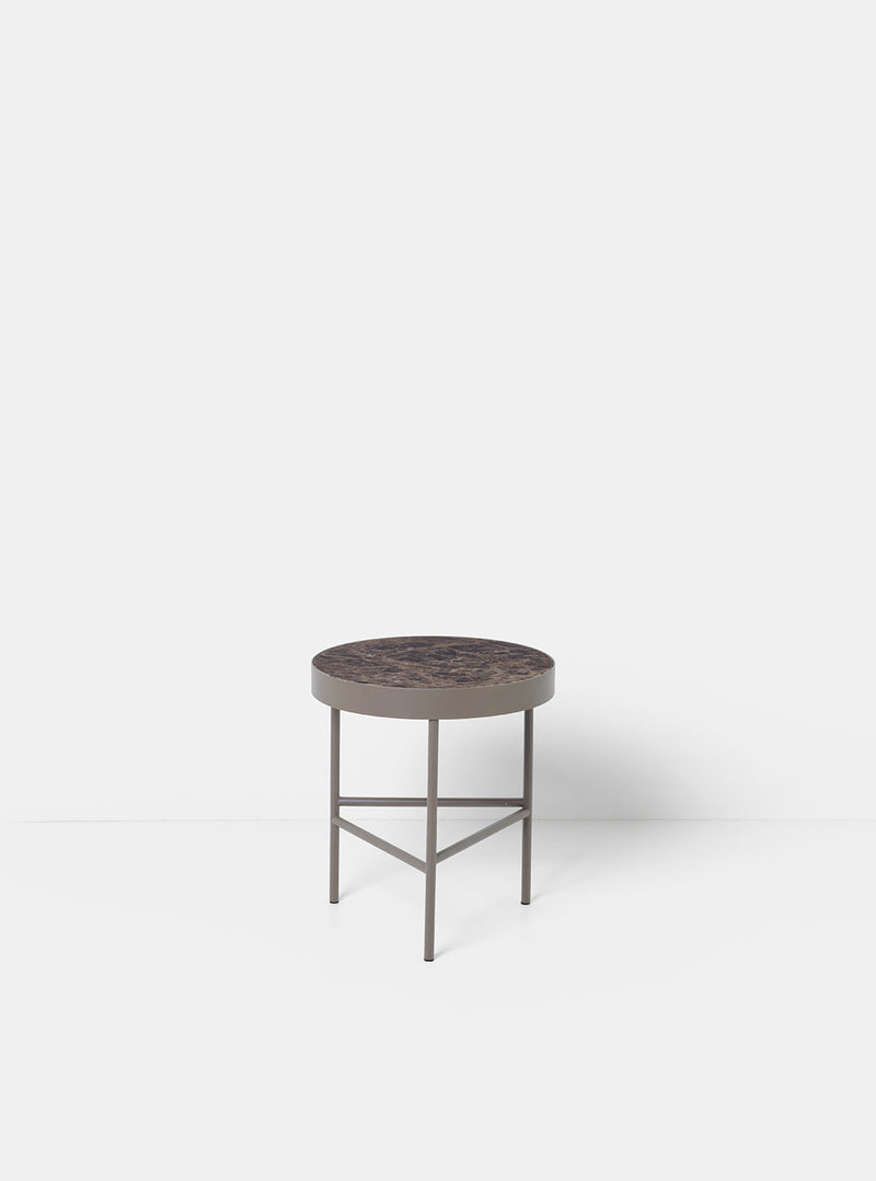 media image for Medium Marble Table in Brown by Ferm Living 296