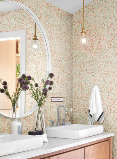 product image of Meadow Wallpaper in Pink from the Magnolia Home Vol. 3 Collection by Joanna Gaines 594