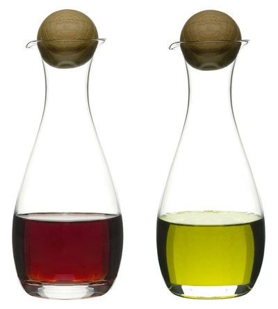 product image for Set of 2 Nature Oil/Vinegar with Oak Stopper 22