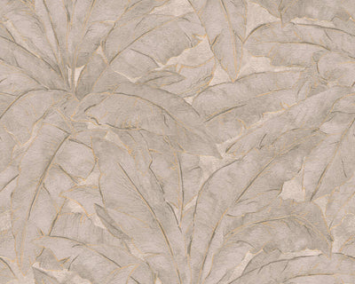 product image of Meera Floral Wallpaper in Beige, Grey, and Gold by BD Wall 544