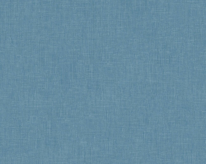 media image for Meika Linen Structure Wallpaper in Blue by BD Wall 237