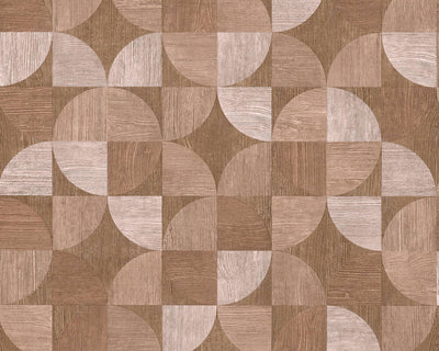 product image for Melena Deco Wood Wallpaper in Beige and Brown by BD Wall 23