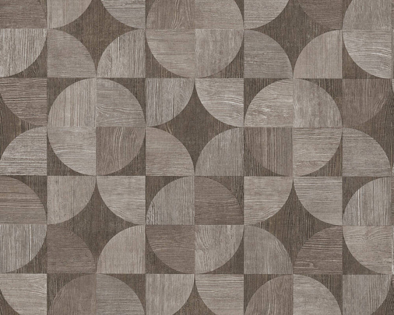 media image for Melena Deco Wood Wallpaper in Brown and Grey by BD Wall 29