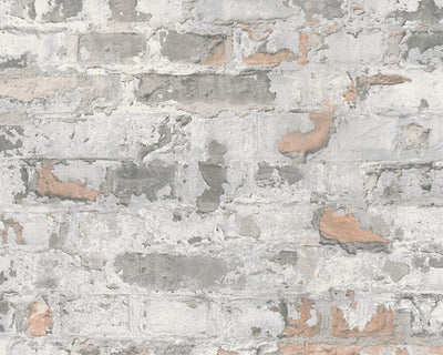product image for Melinda Cottage Brick Wallpaper in Grey and Off-White by BD Wall 47