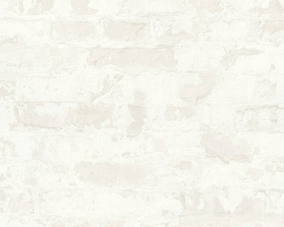 product image of Melinda Cottage Brick Wallpaper in White and Grey by BD Wall 536