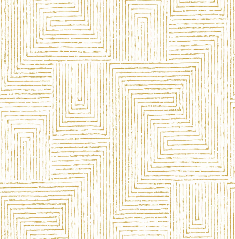 media image for Merritt Geometric Wallpaper in Honey from the Scott Living Collection by Brewster Home Fashions 20