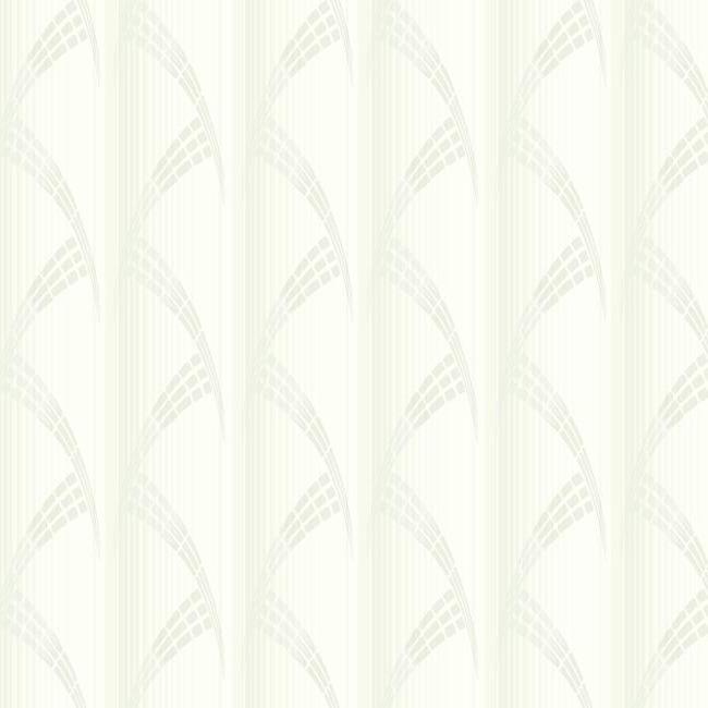 media image for Metropolis Wallpaper in Ivory and White from the Deco Collection by Antonina Vella for York Wallcoverings 210