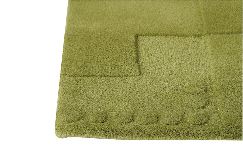 media image for Miami Collection Hand Tufted Wool Area Rug in Green design by Mat the Basics 211