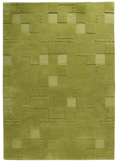 product image for Miami Collection Hand Tufted Wool Area Rug in Green design by Mat the Basics 38