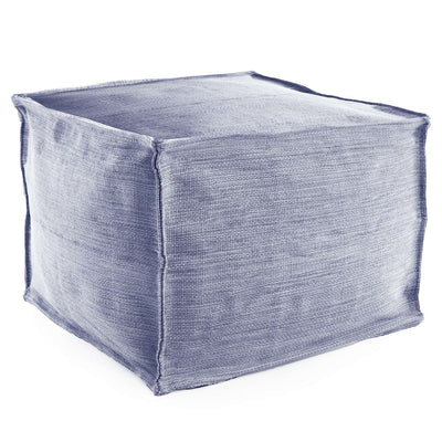 product image of mingled denim indoor outdoor pouf by annie selke midpf 1 591