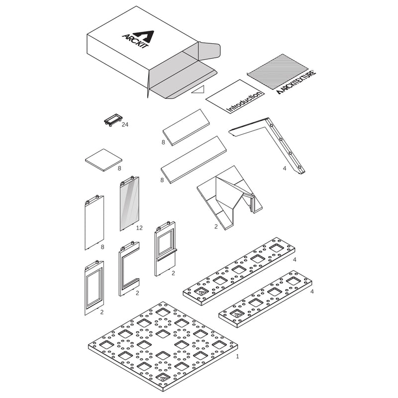 media image for mini dormer 2 0 kids architect scale model house building kit by arckit 10 233