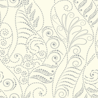 product image for Modern Fern Wallpaper in Silver on White from the Breathless Collection by Candice Olson for York Wallcoverings 90
