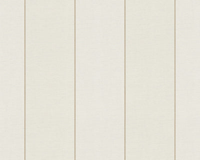 product image for Modern Stripes Large Wallpaper in Cream and Metallic design by BD Wall 95